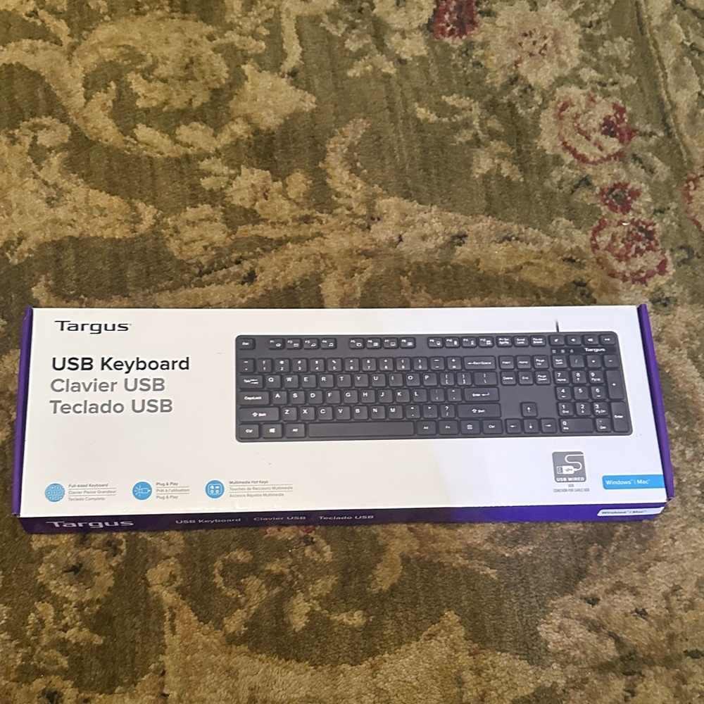 Targus Black USB Wired Keyboard